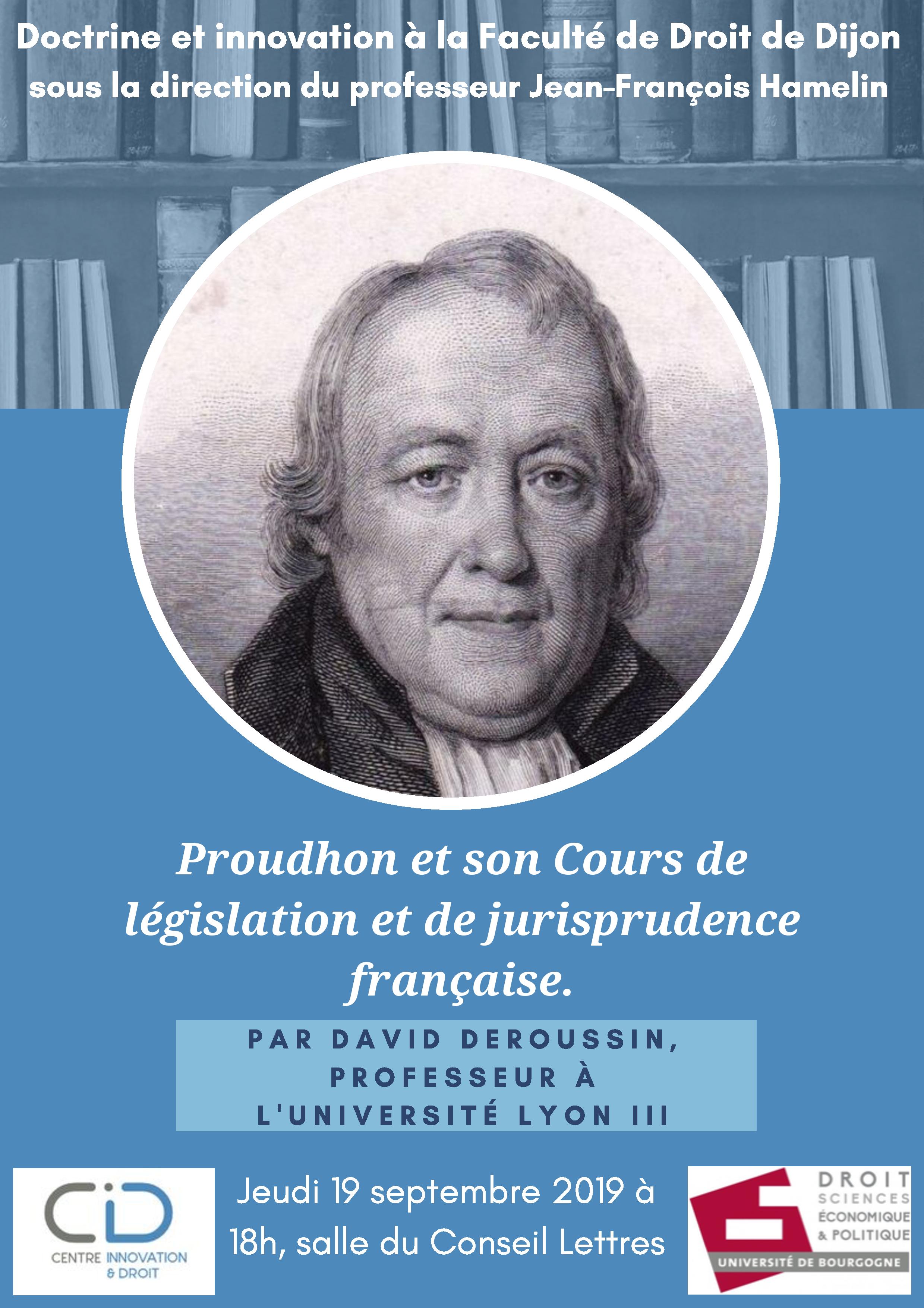 Proudhon et son Cours de législation et de jurisprudence française. 3 page 001